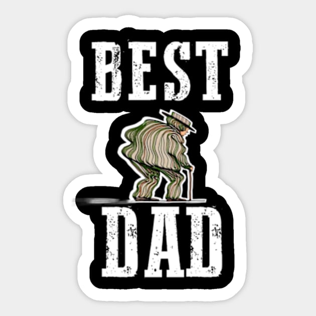 Best dad ever Sticker by TshirtMA